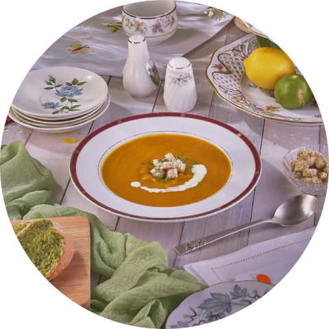 soup pumpkin circle