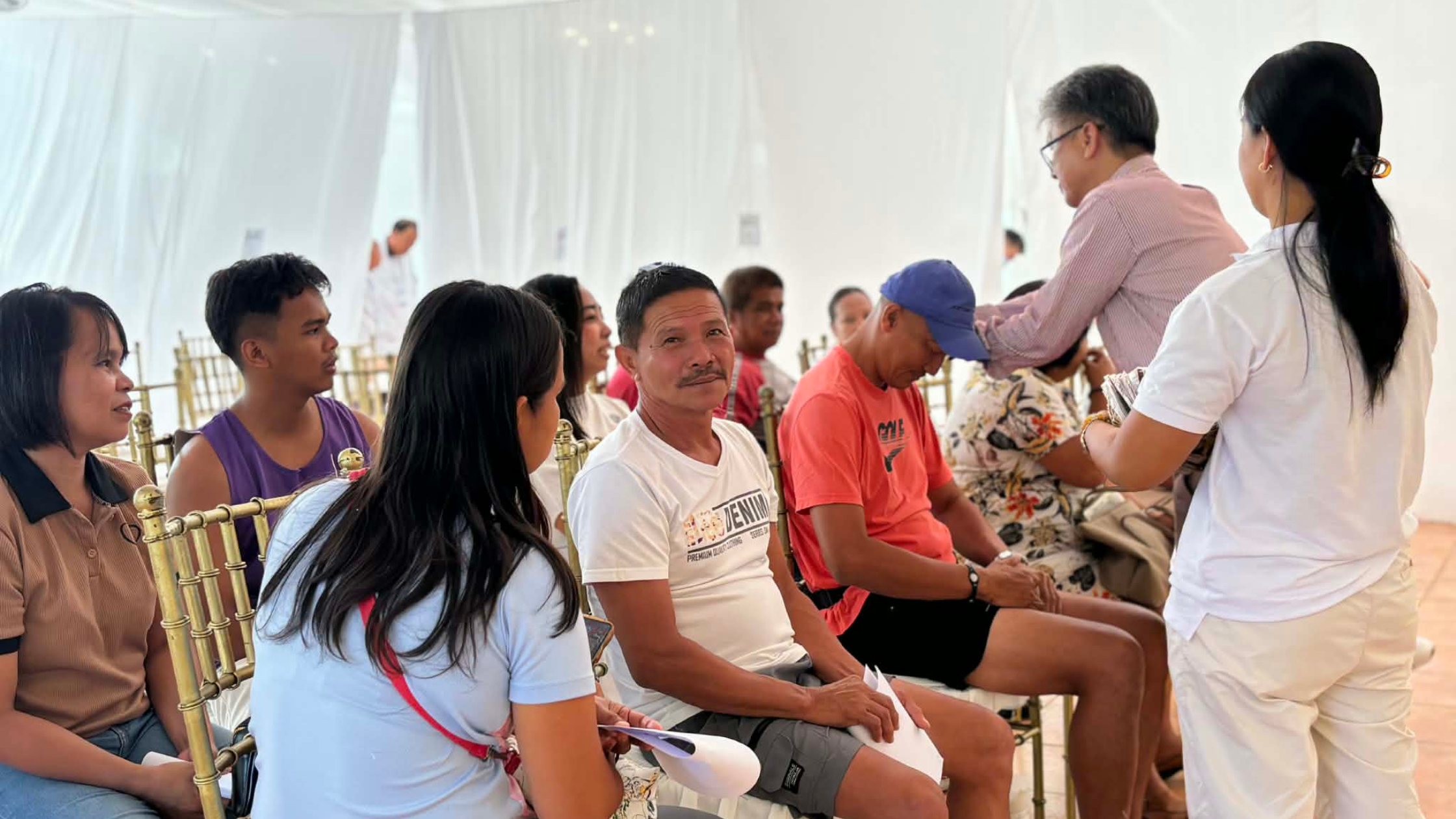 Patients at the Acupuncture Medical Mission in Sonya's Garden